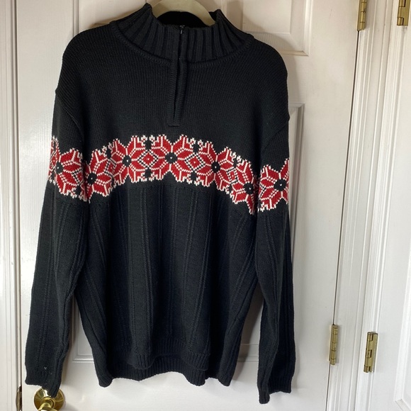 Mens Vintage Winter Sweater L - Picture 3 of 9